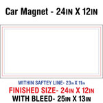 Car Magnet 24"x12"